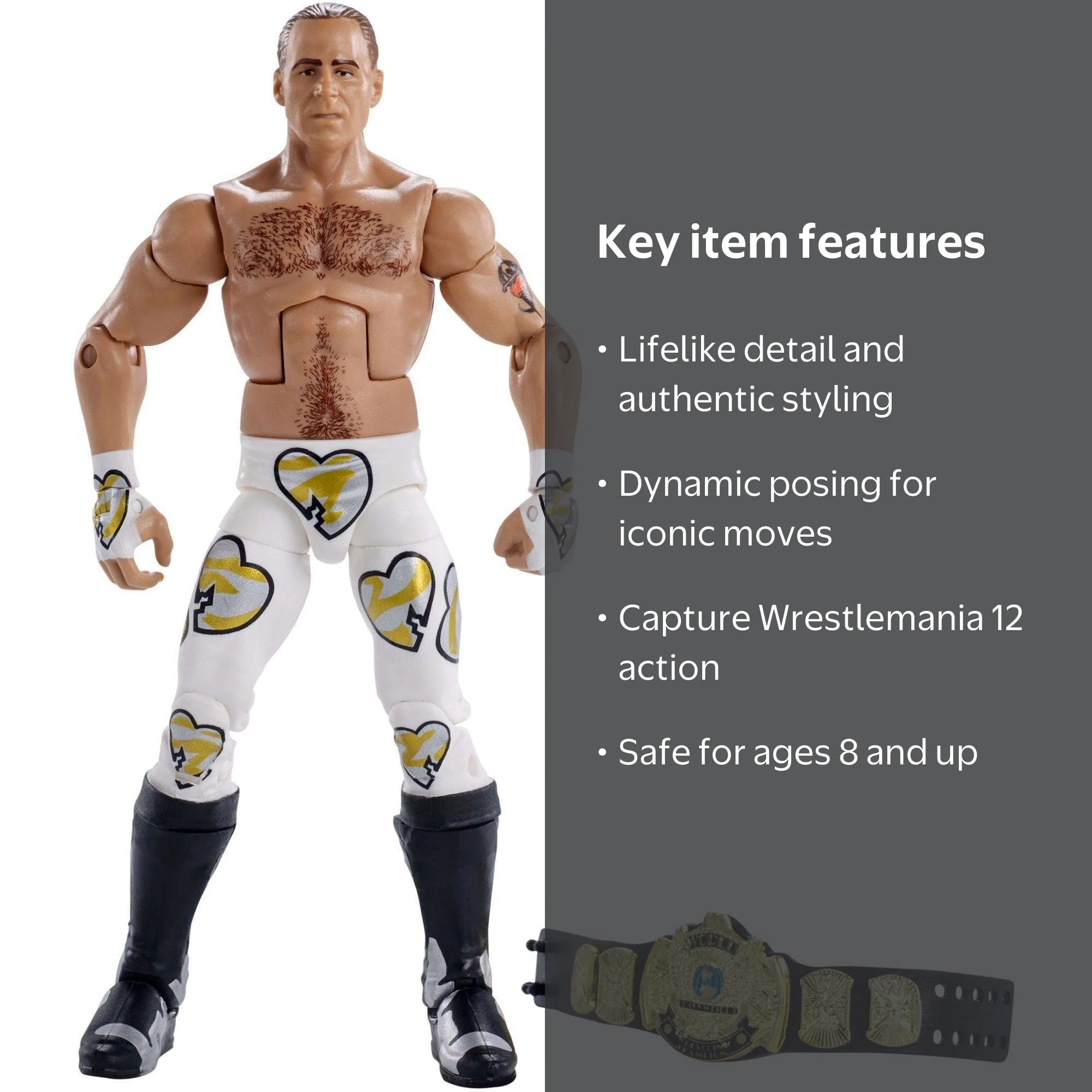 WWE Wrestlemania Elite Shawn Michaels Figure - Wrestlemania 12