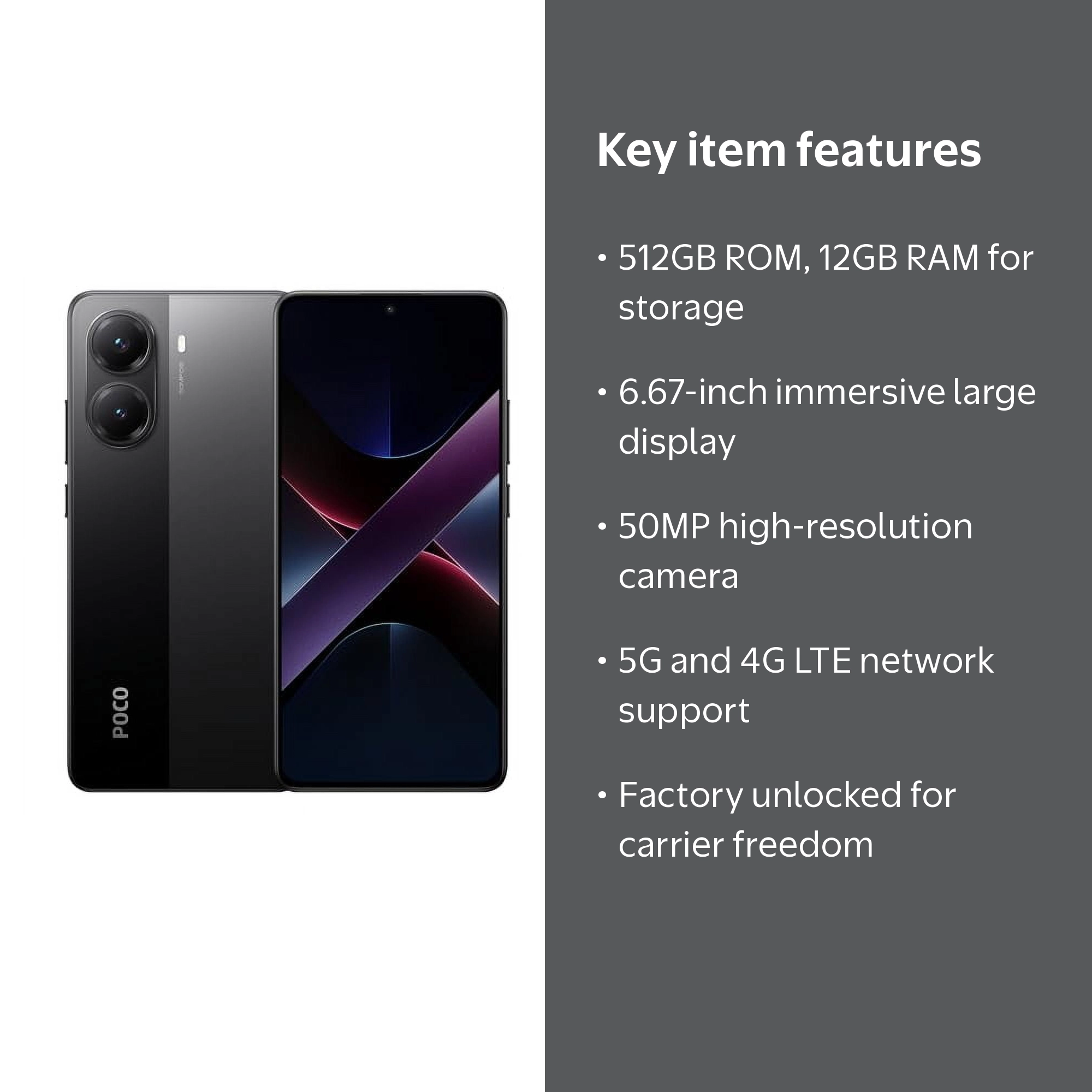 Xiaomi Poco X7 PRO 5G 512GB ROM 12GB RAM Dual SIM GSM Unlocked