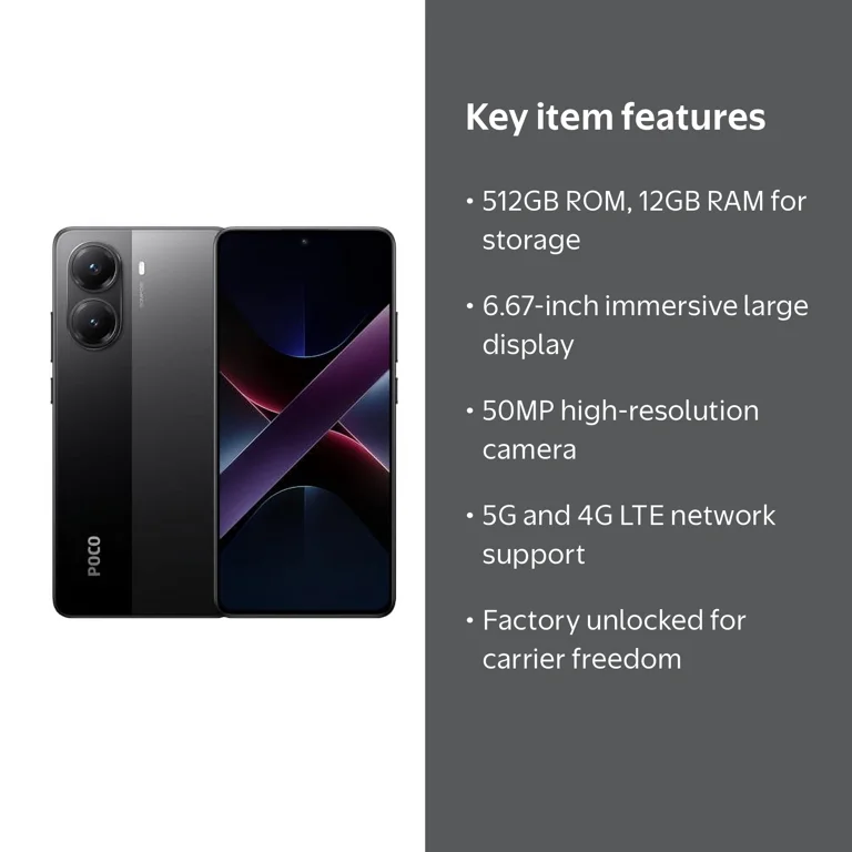 Xiaomi Poco X7 PRO 5G 512GB ROM 12GB RAM Dual SIM GSM Unlocked