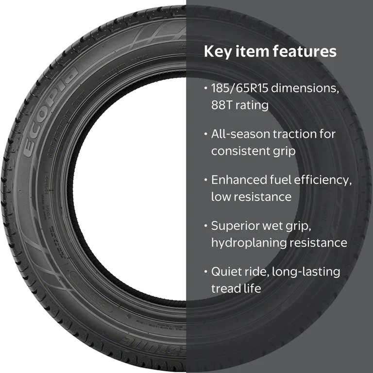 Bridgestone, Passenger Tire, 185/65R15 88T, All Season - Walmart.com