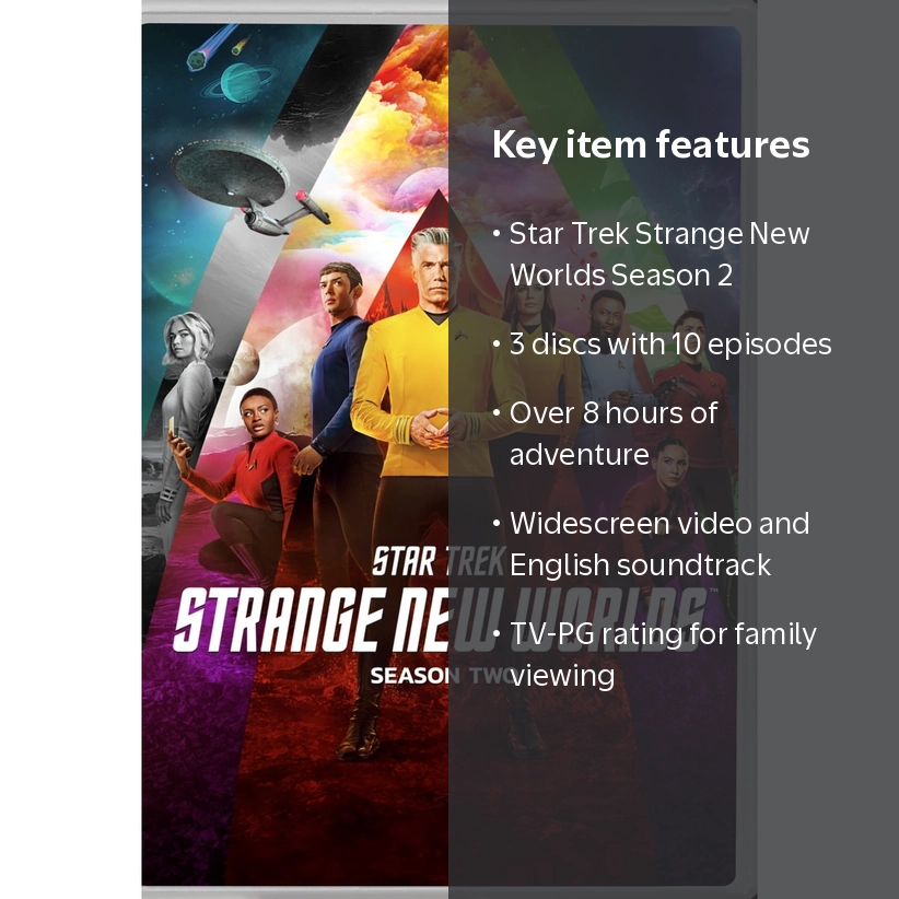 Star Trek: Strange New Worlds - Season Two (DVD) with 10 Episodes