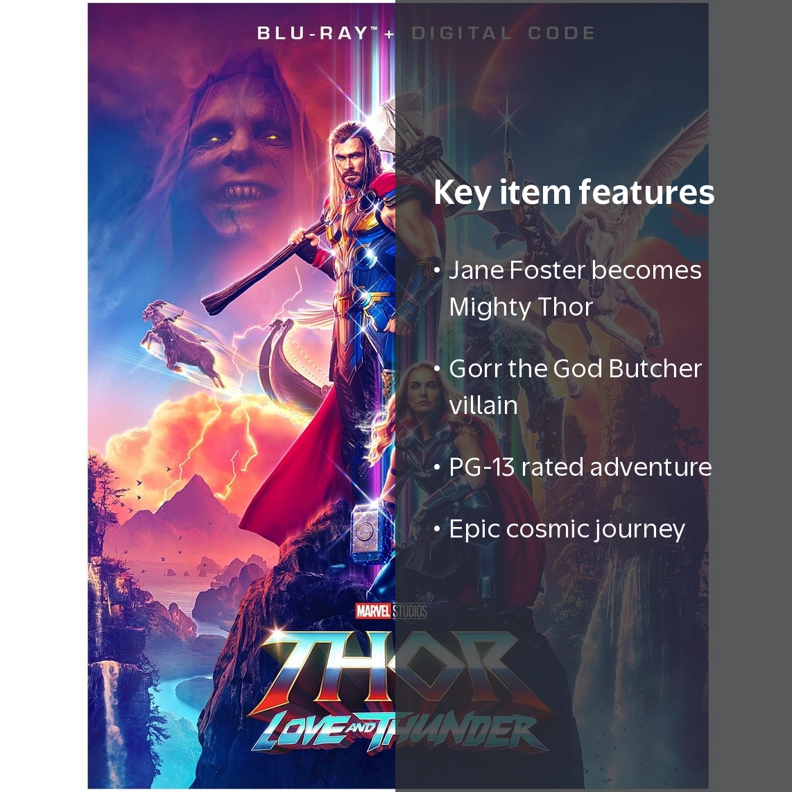 Disney, Thor: Love and Thunder, Blu-ray + Digital Code - Walmart.com