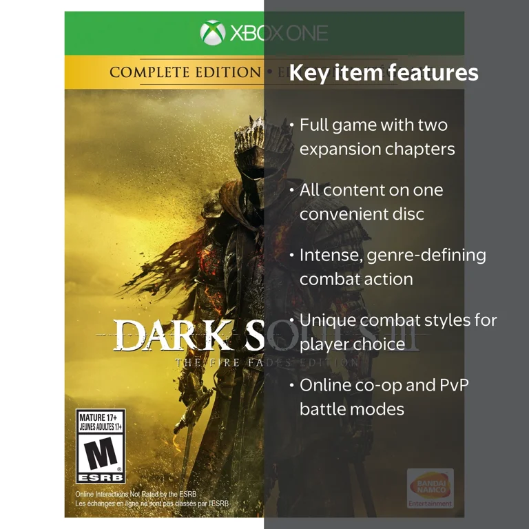 Dark Souls III: The Fire Fades Edition - Xbox One Game with DLC