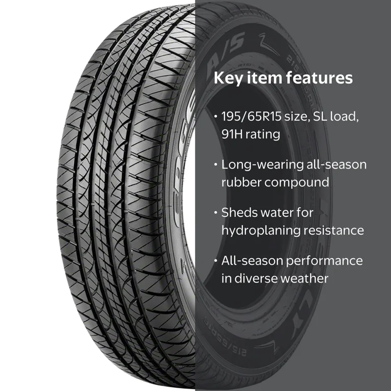 Ke-Uu195／65R15 Kelly Edge 91H Long-Lasting All-Season 195/65R15 A/S Passenger
