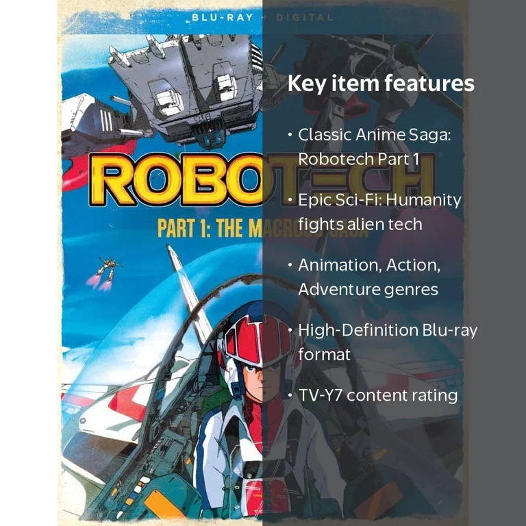 Robotech: Part 1 The Macross Saga, Blu-ray + Fun Digital
