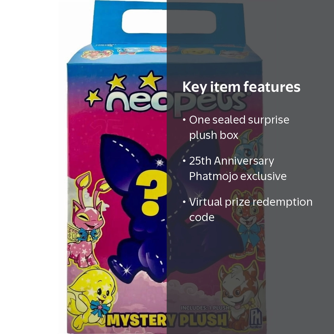 NEOPETS 25th Anniversary Mystery Plush Sealed w/ DLC Code