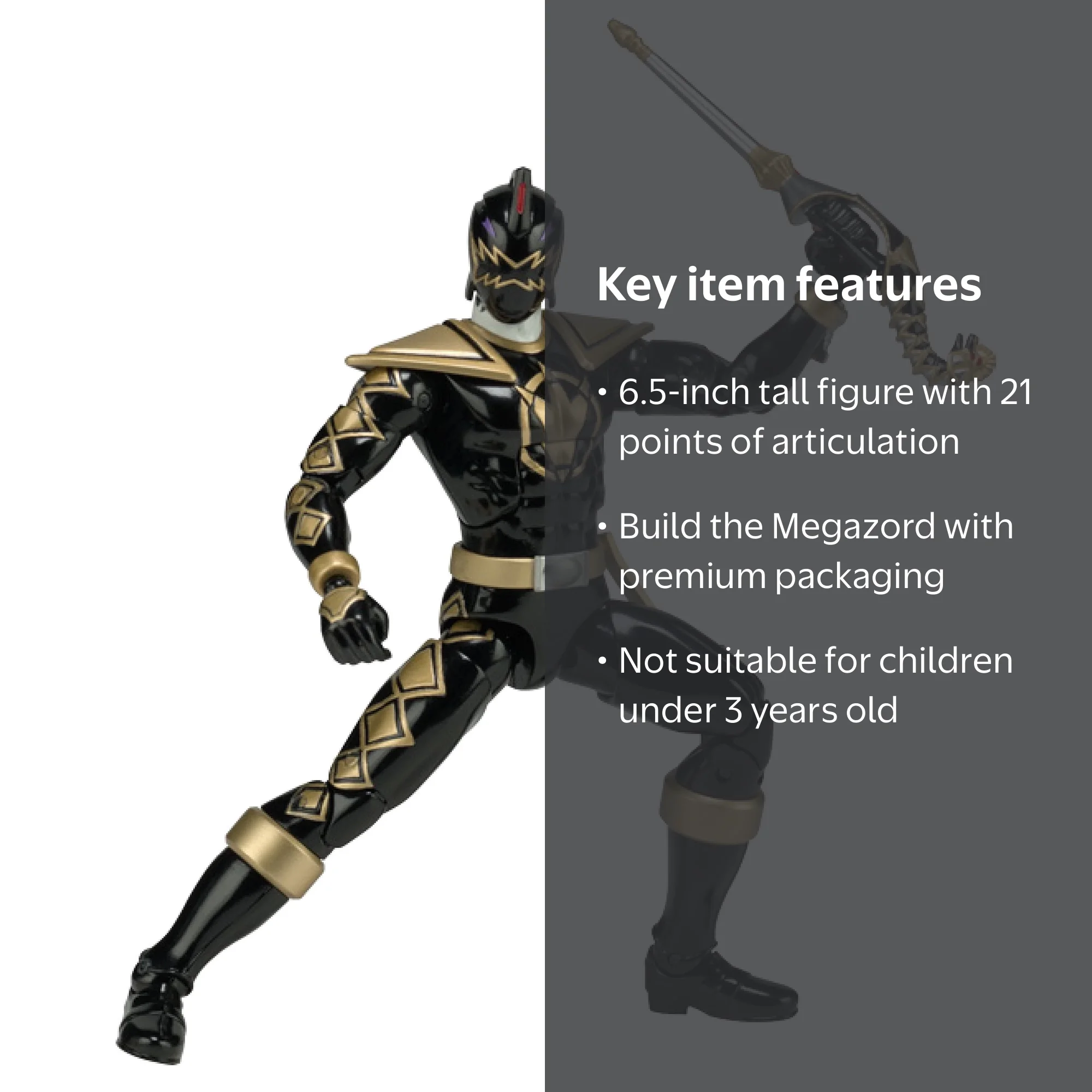 Bandai - Power Rangers Legacy, Dino Thunder Black - Walmart.com