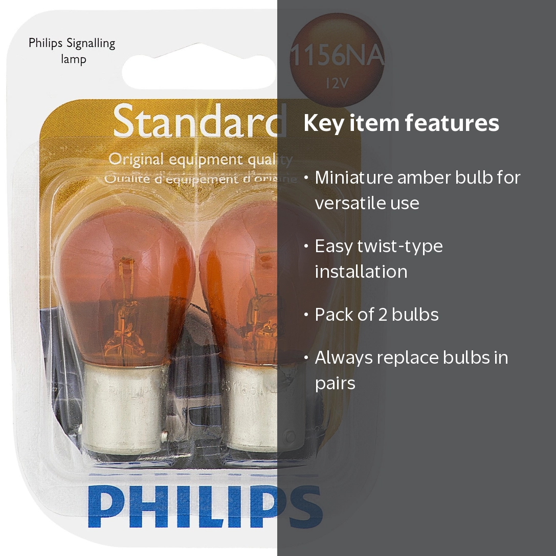 Philips Standard Miniature 1156NA, Pack of 2 - Walmart.com