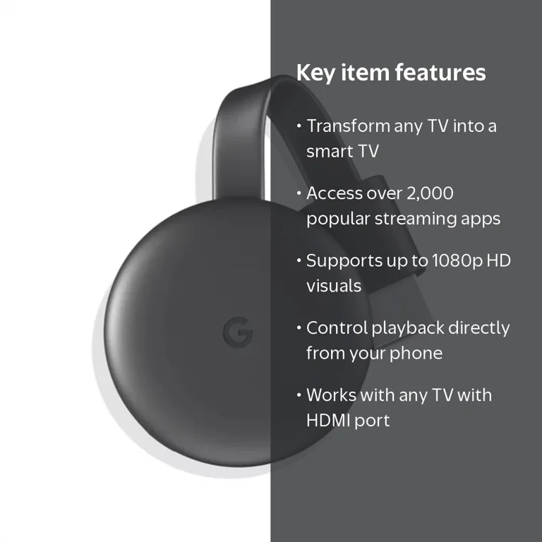 Google Chromecast Ultra Streaming Adapter with 4K Ultra HD Support