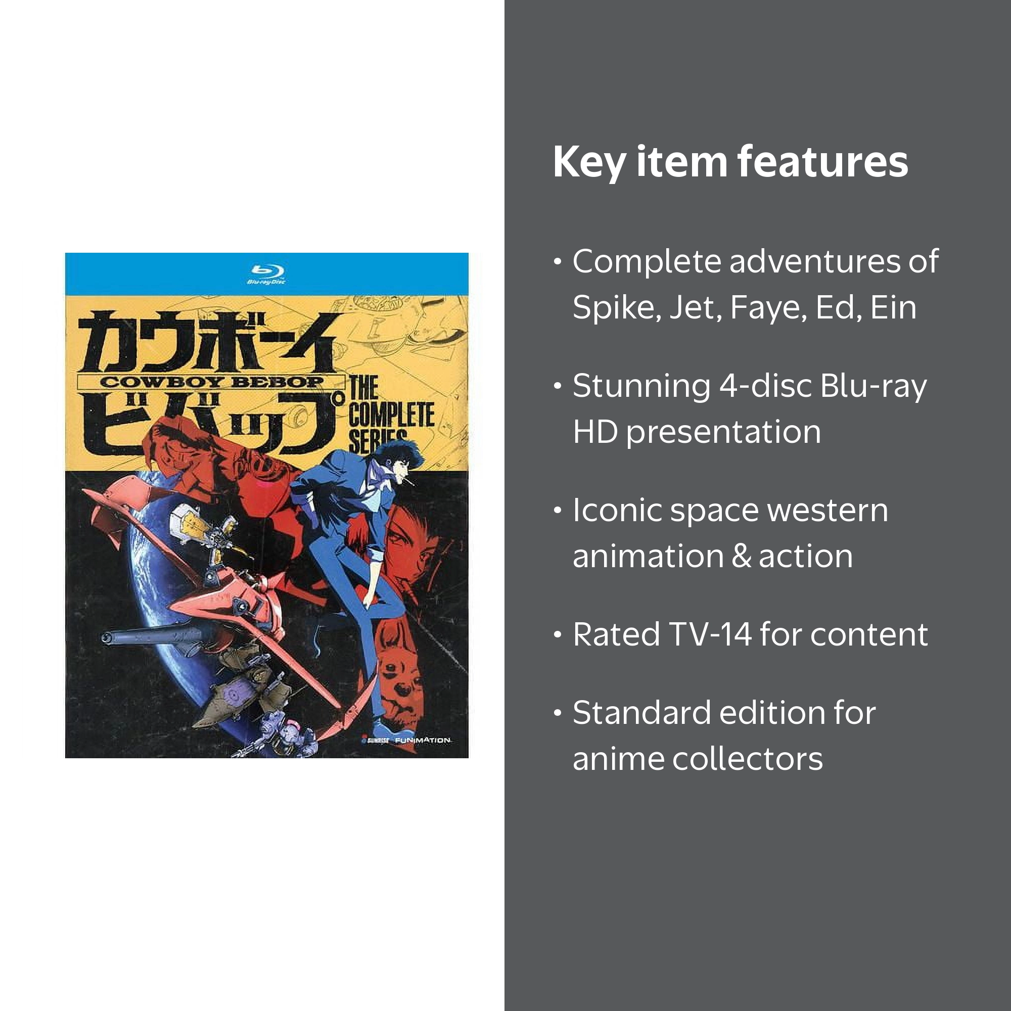 Sony, Cowboy Bebop: The Complete Series, Blu-ray, 4 disc set