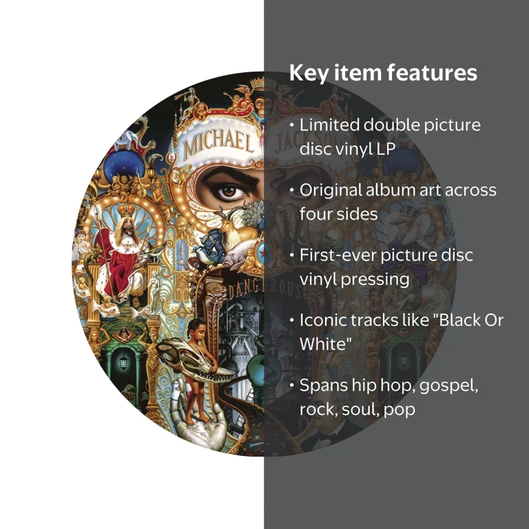 Sony Music, Michael Jackson Dangerous Vinyl, Double Picture Disc