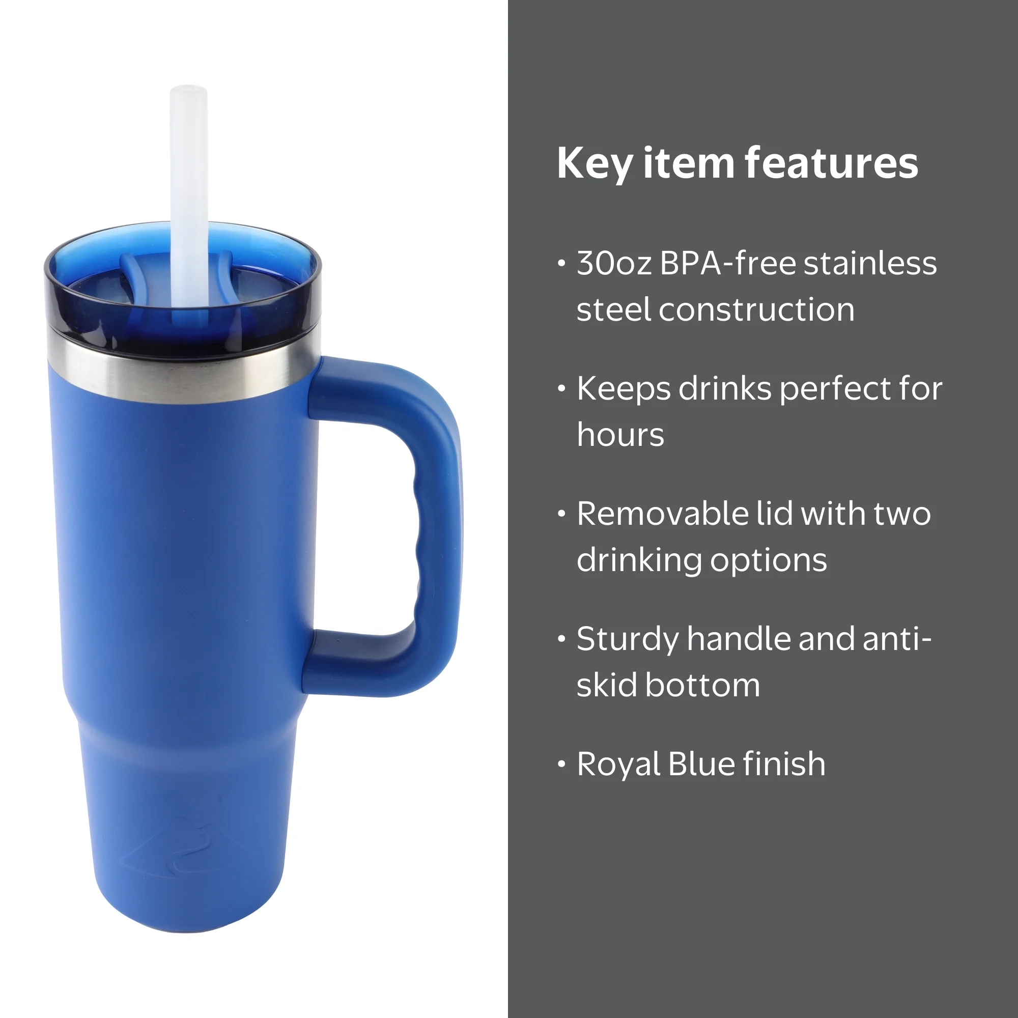 Ozark Trail 30 oz Stainless Steel Insulated Tumbler with Handle