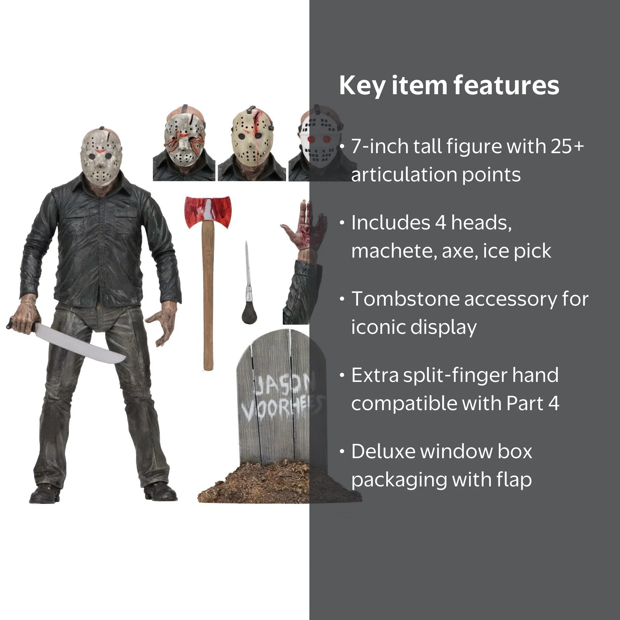 NECA, Friday the 13th, Part 5 Jason Voorhees, 7-inch Action Figure