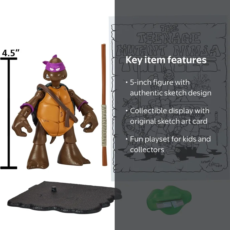 Teenage Mutant Ninja Turtles Original Sketch Donatello 5-inch