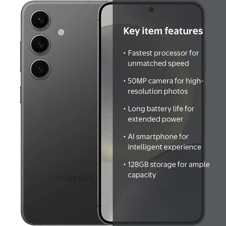 Samsung, Cell Phone, 128GB, AI Smartphone, Unlocked Android Black