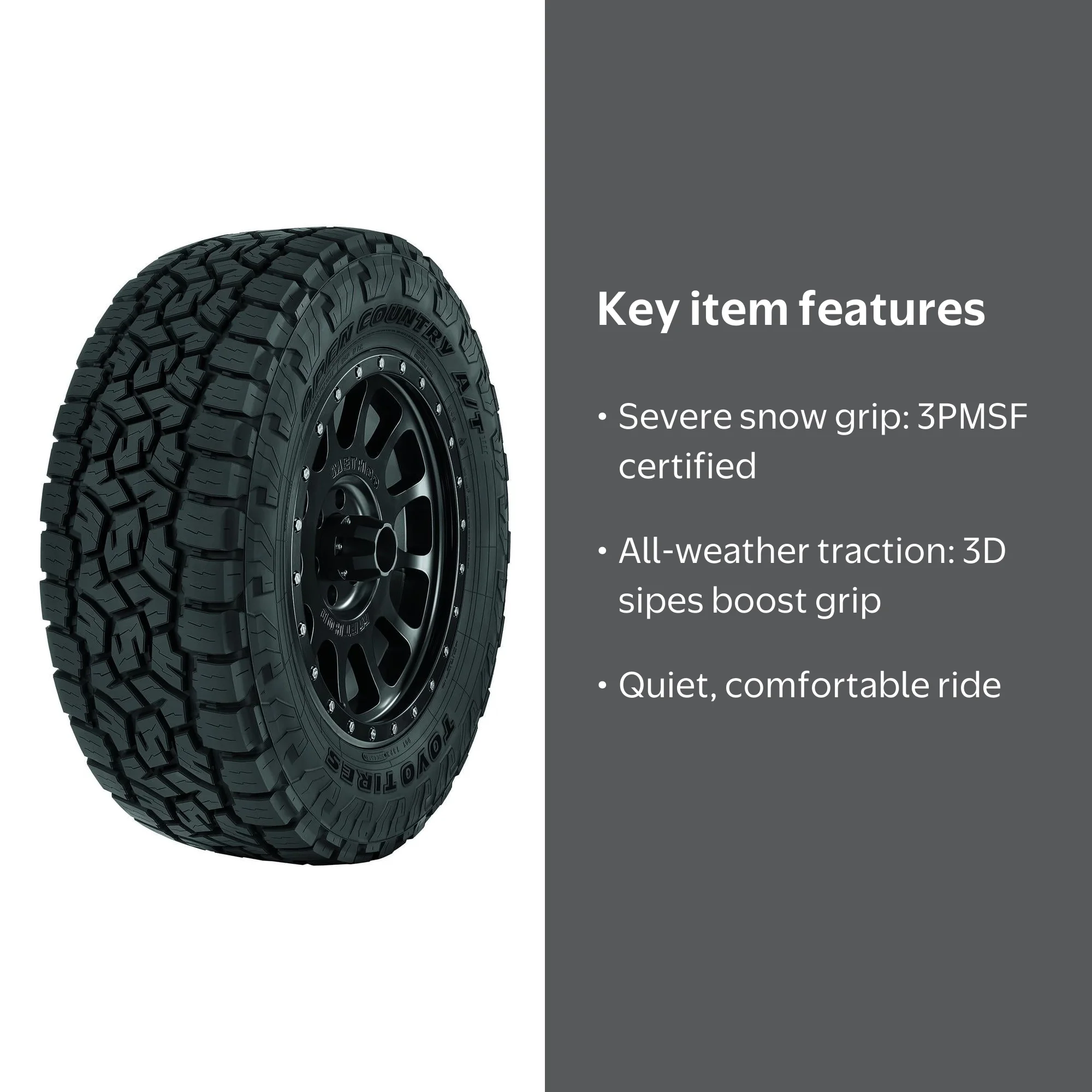 Toyo Open Country A/T III Light Truck Tire, 215/70R16 100T