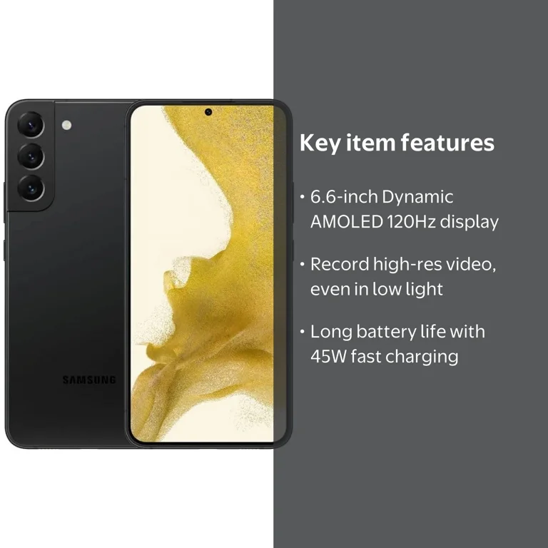 Samsung Galaxy S22 Plus 5G S906U Unlocked 128GB Phantom Black