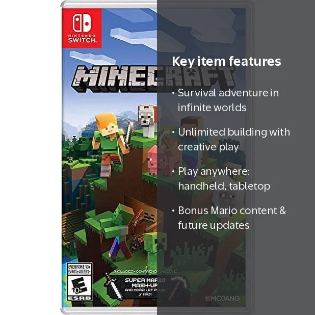 Minecraft: Switch Edition - Nintendo Switch, includes Update