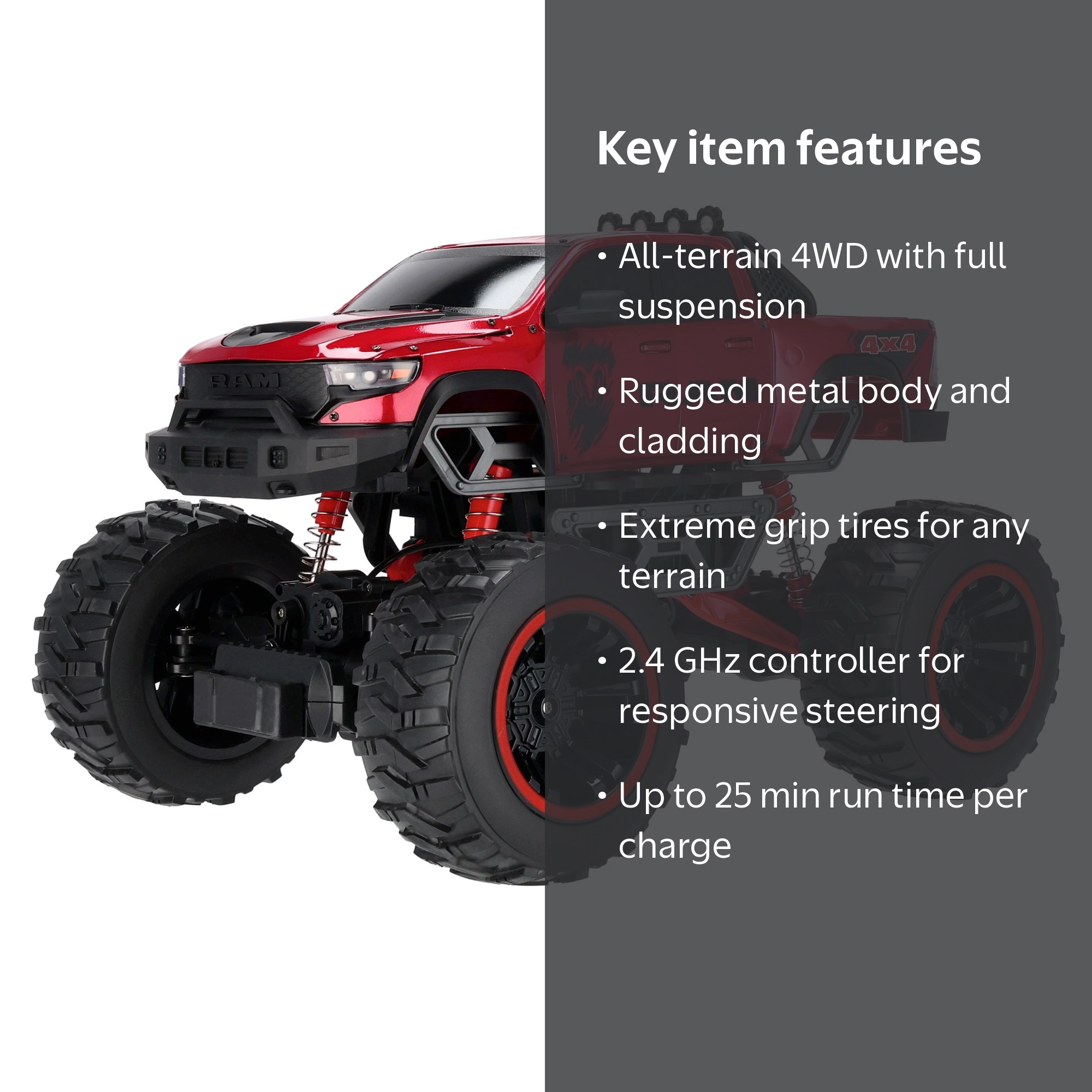 Adventure Force 1:10 Ram Truck Radio Controlled Vehicle - Walmart.com