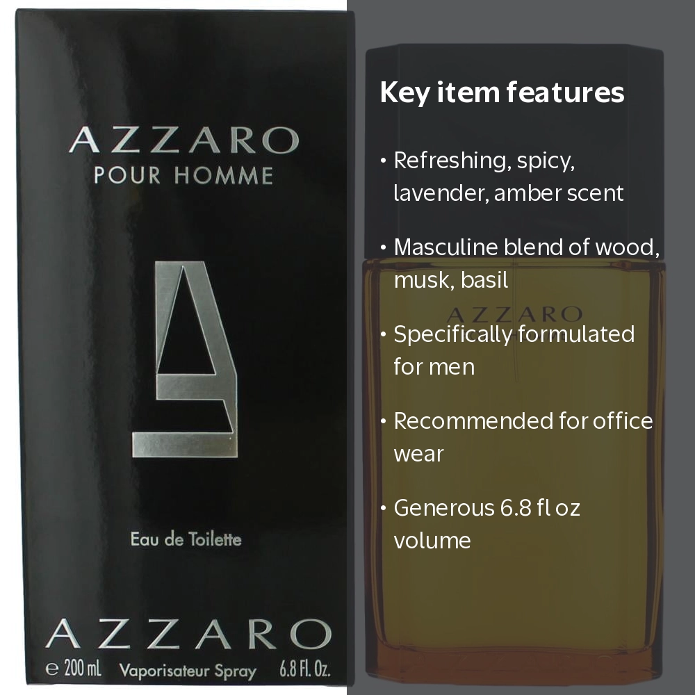 Azzaro, Eau De Toilette Spray, Lavender Amber, 6.8 Oz - Walmart.com