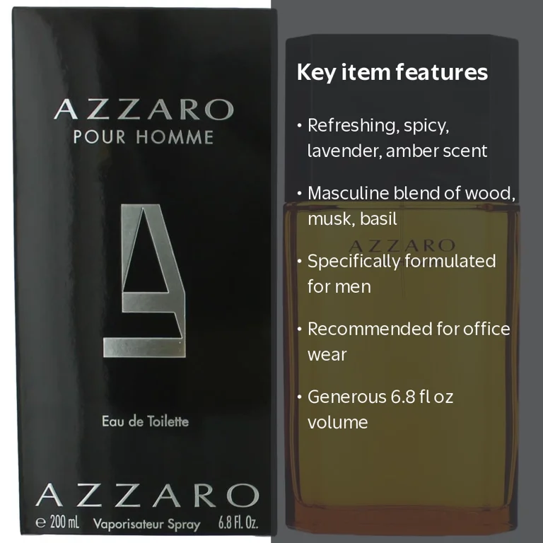 Azzaro, Eau De Toilette Spray, Lavender Amber, 6.8 Oz - Walmart.com
