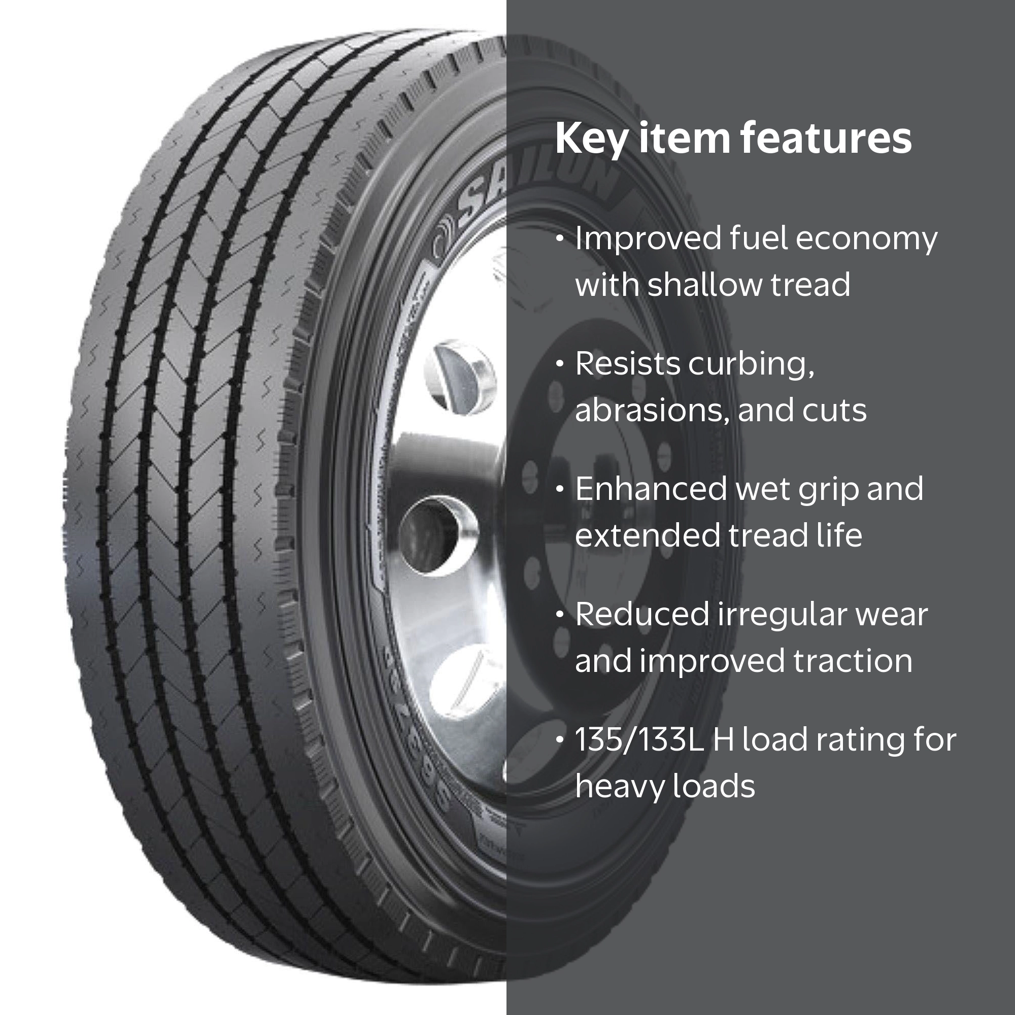 Sailun S637SP 215/75R17.5 135/133L H Commercial Tire - Walmart.com