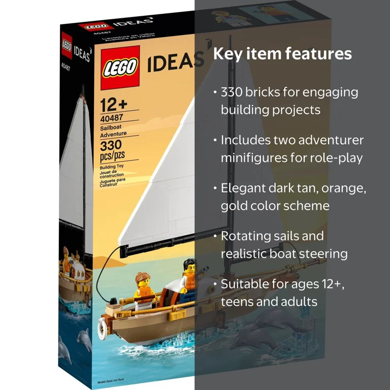 nnn様 LEGO, Sailboat Adventure, 330 Piece Building Set 40487, Orange