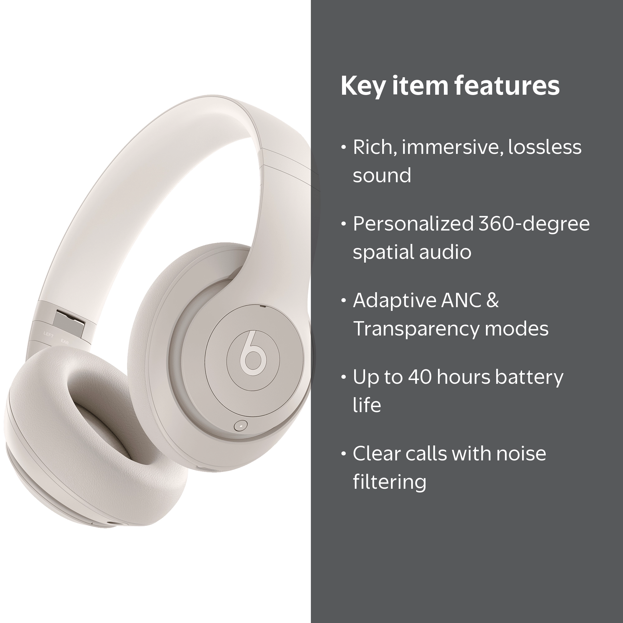 Beats by Dr. Dre, Studio Pro Wireless Headphones, Sandstone