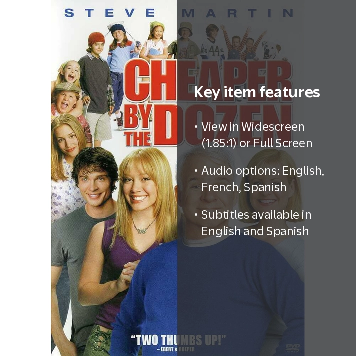 20th Century Studios, Cheaper by the Dozen, DVD with Special