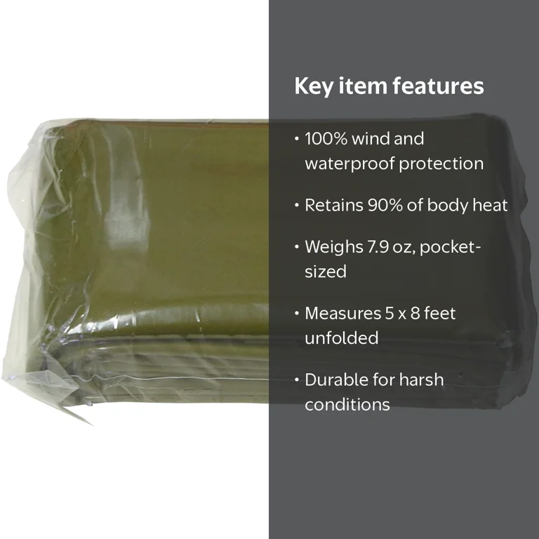 Survive Outdoors Longer, Emergency Blanket, Heavy Duty All Purpose