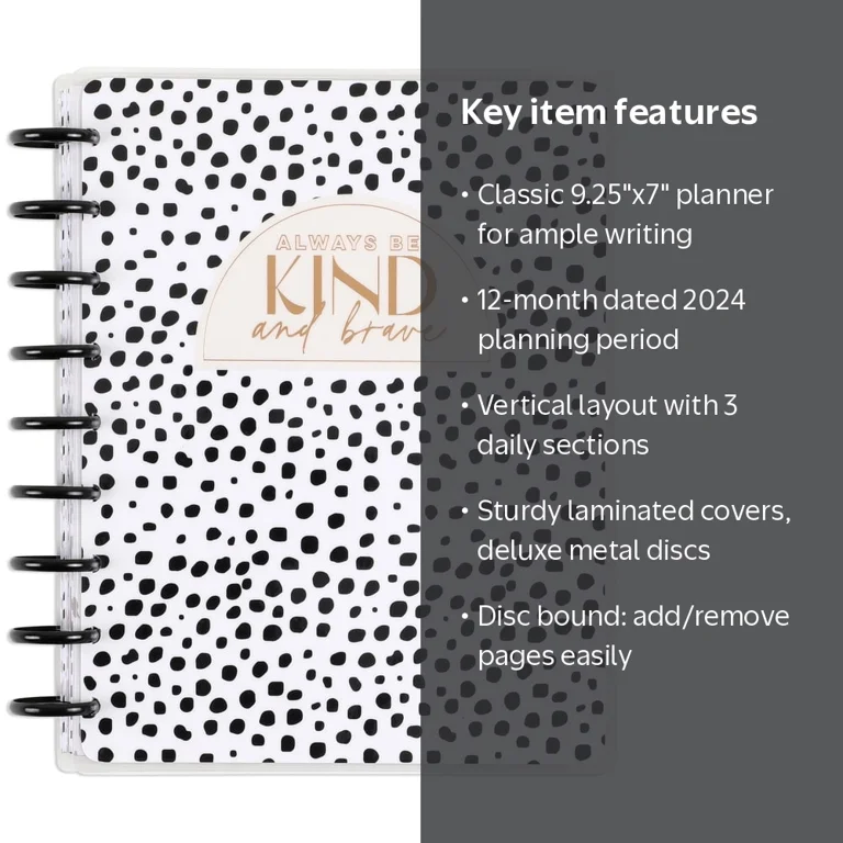Happy Planner Classic Kind & Wild 12-Month Dated Planner, January