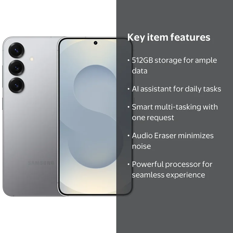 AT&T Samsung Galaxy S25 Plus, Silver Shadow, 512GB - Walmart.com