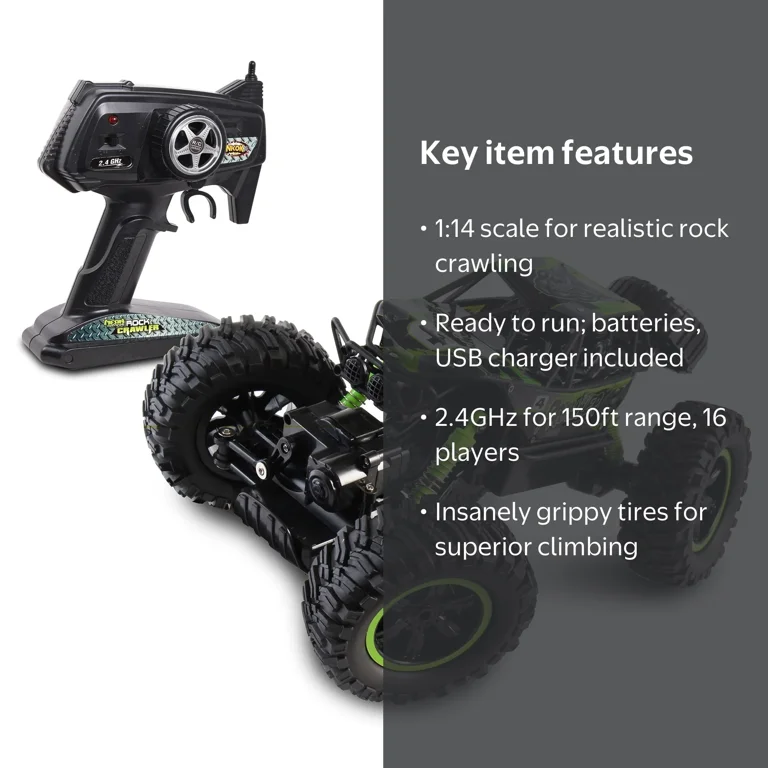 Mean Machines: RC Rock Crawler Prowler - NKOK 1:14 Scale Ready To