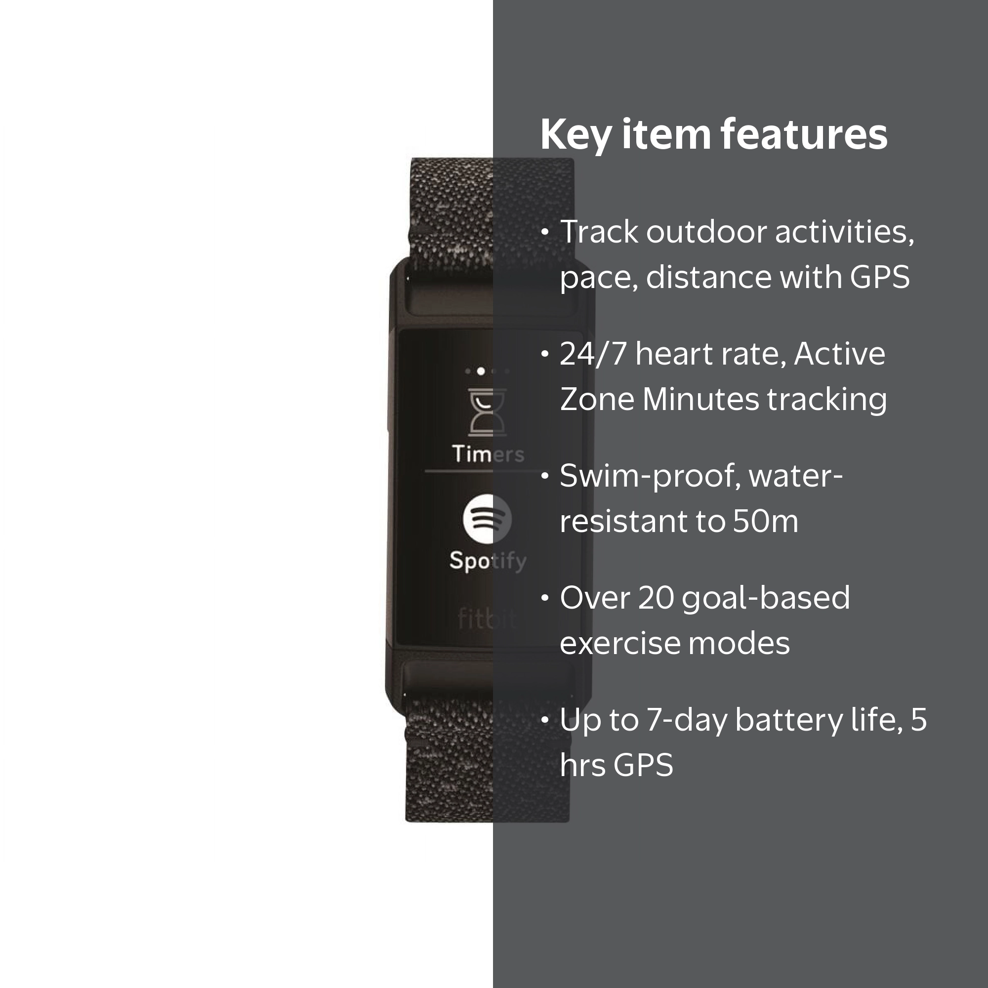 ゲリラセール！fitbit charge4 Fitbit Charge 4 Special Edition Activity Tracker (NFC), Granite