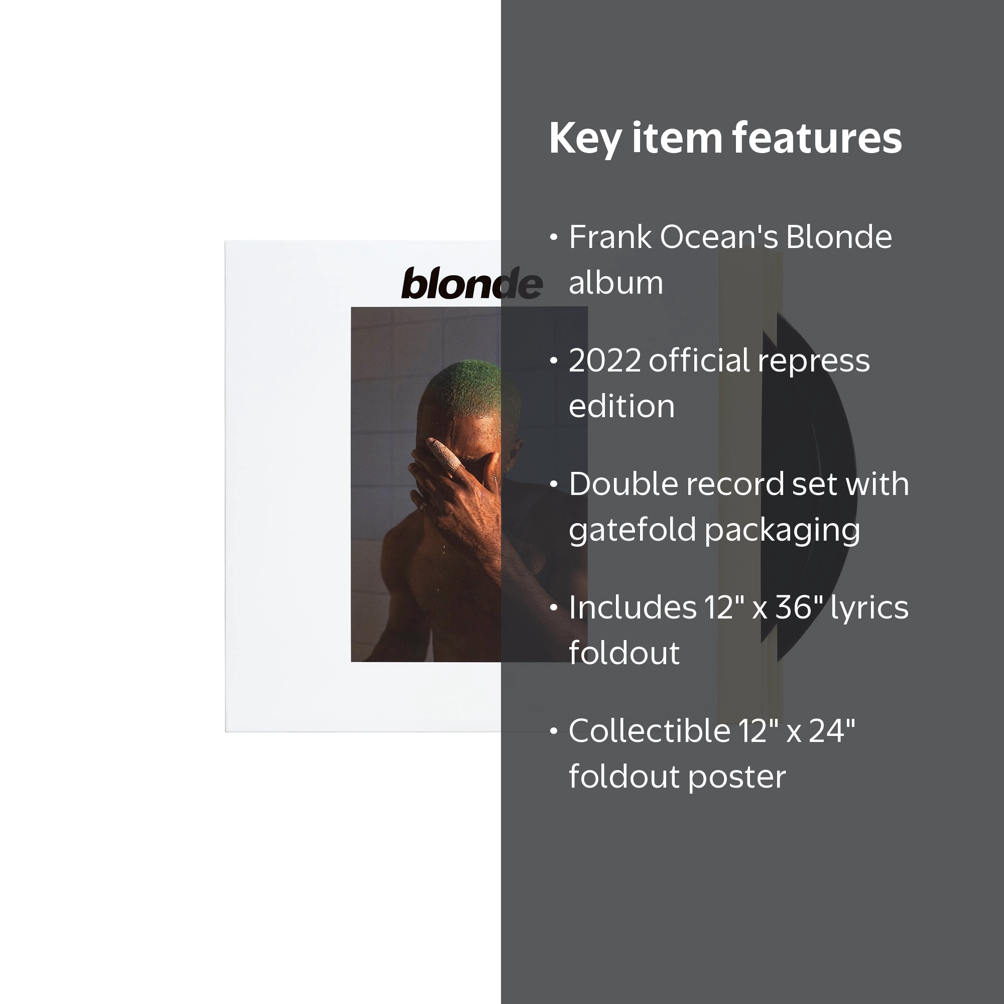 Frank Ocean - Blonde 2LP Vinyl Records (2022 Official Repress