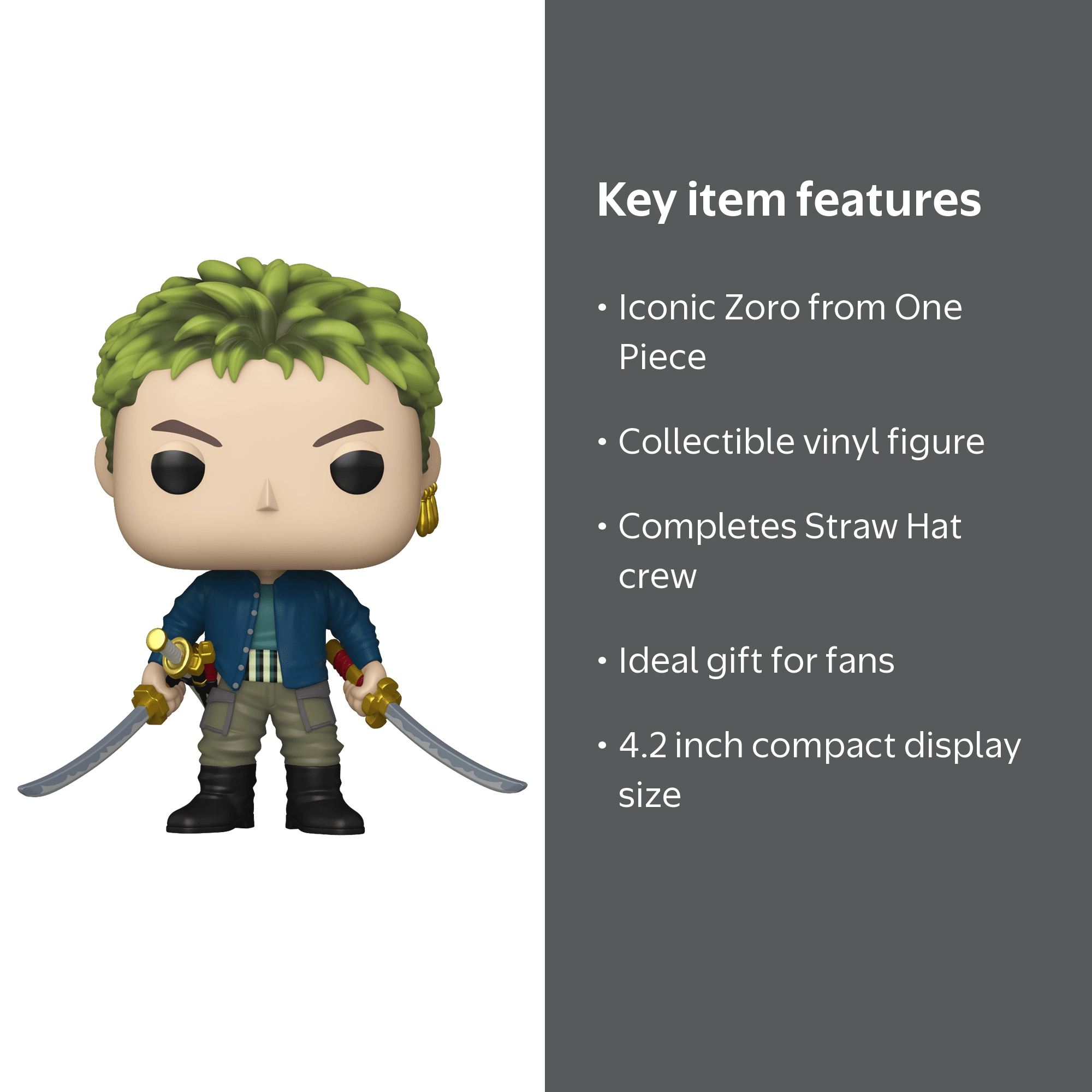 Funko POP TV: One Piece - Zoro Collectible Vinyl Figure - Walmart.com