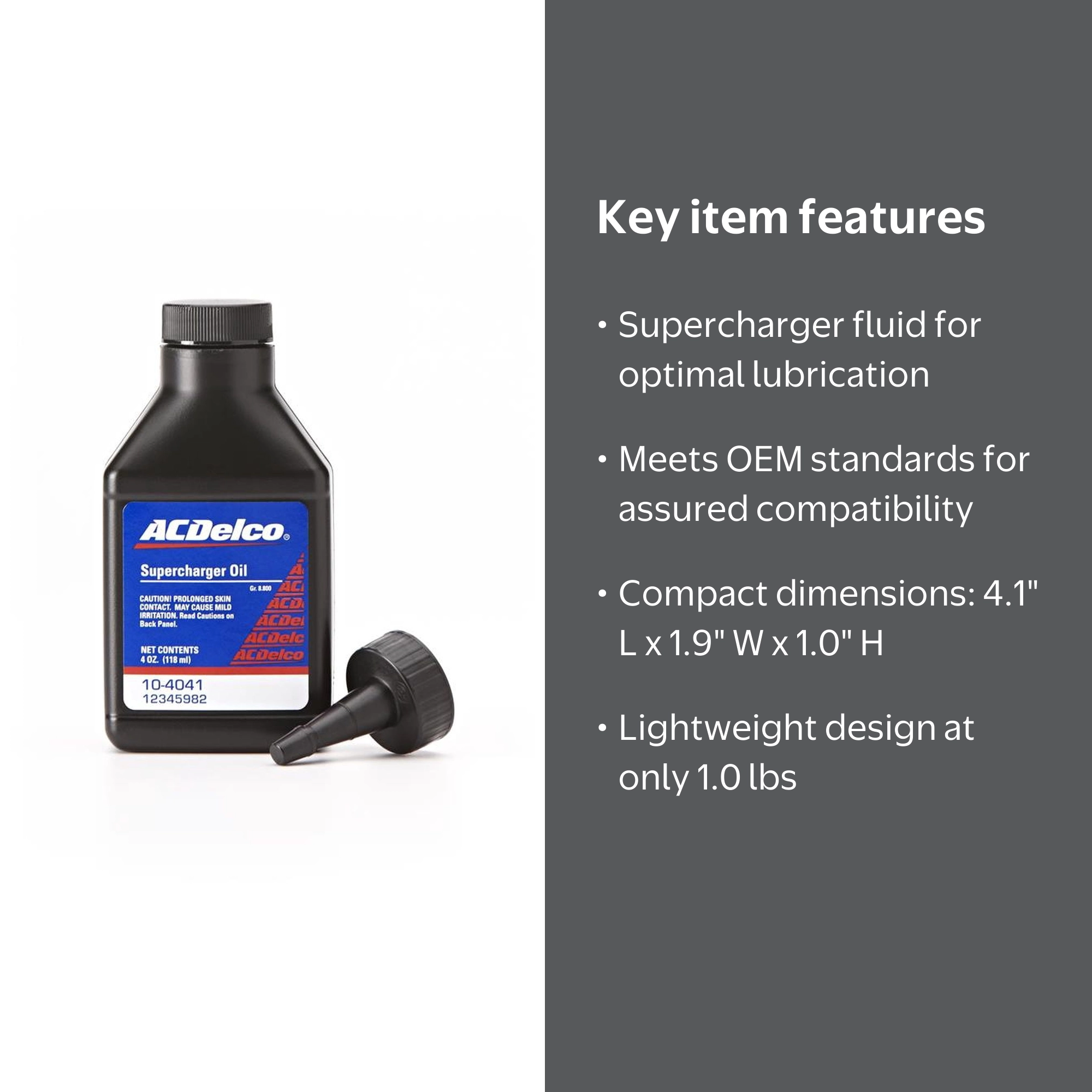 ACDelco, Supercharger Oil, 4.1