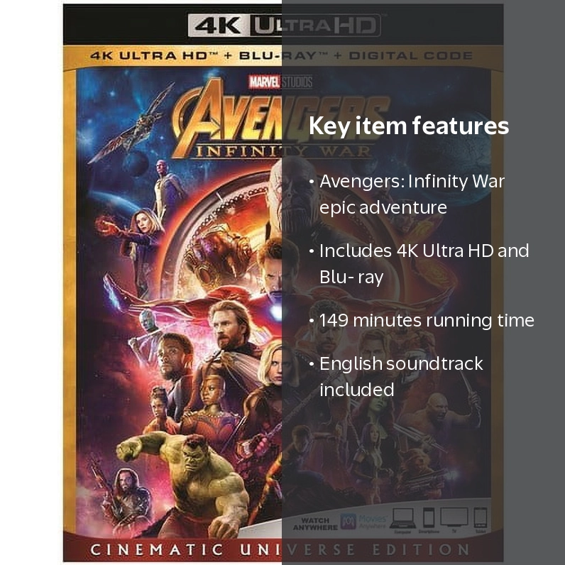 Disney's Avengers: Infinity War (4K Ultra HD + Blu-ray