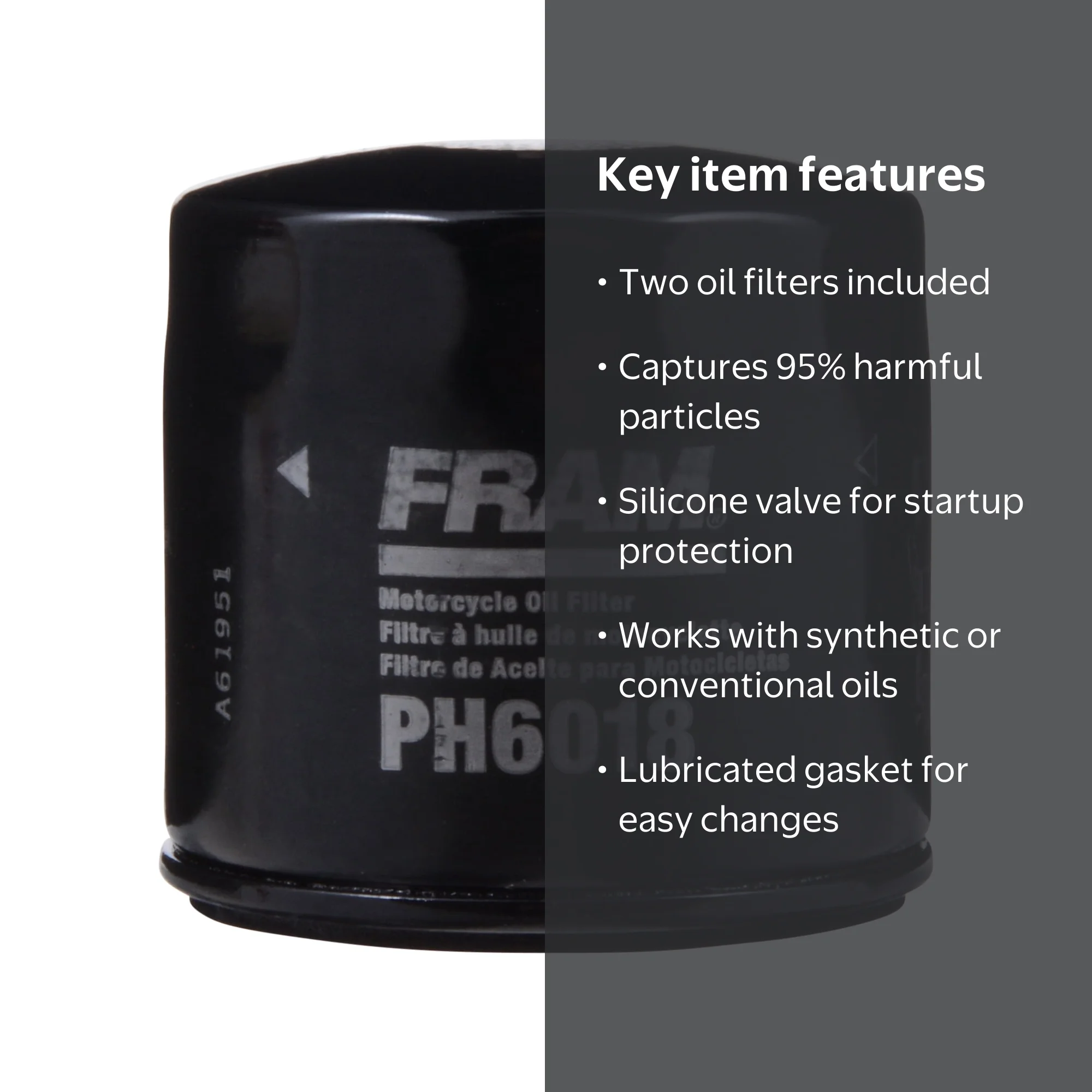 2 pack) FRAM Extra Guard Oil Filter, PH6018 - Walmart.com