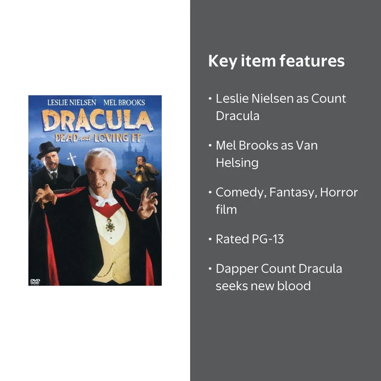 SDS, DVD, Dracula Dead and Loving It 1995 Comedy PG-13 - Walmart.com