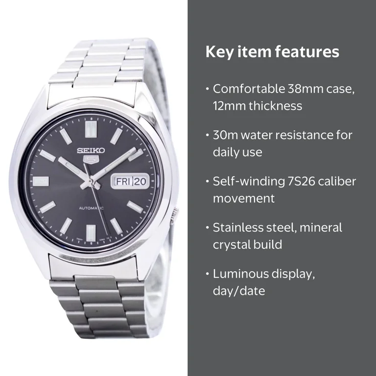 Free Shipping! Seiko Men's Automatic Watch SNXS79 with 38mm