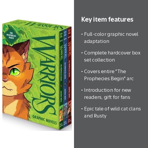 Erin Hunter, Graphic Novel Box Set, Prophecies Begin - Walmart.com