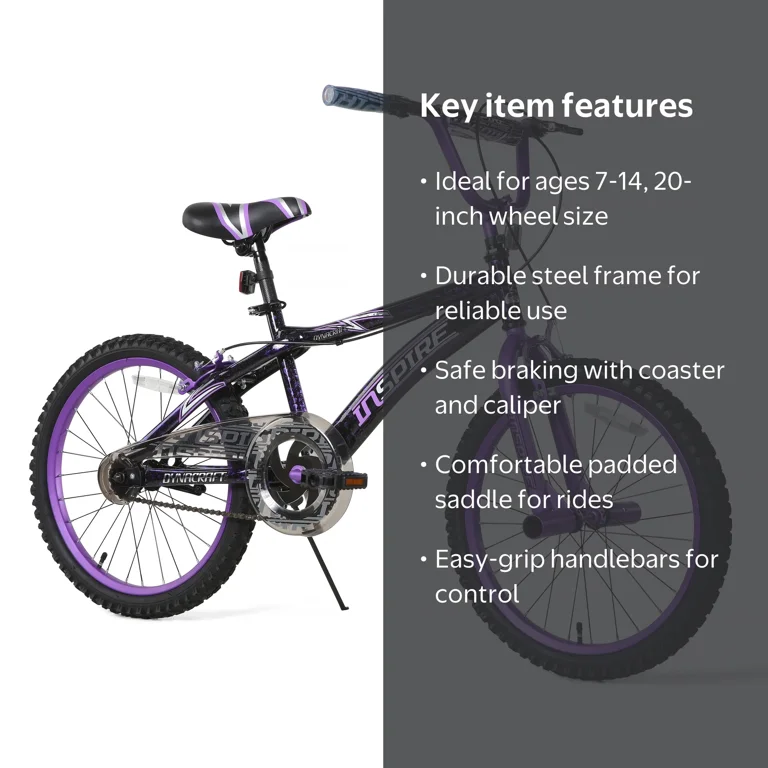 Dynacraft Inspire Kids 20-inch BMX Bike, Girls, Age 7-14 Years