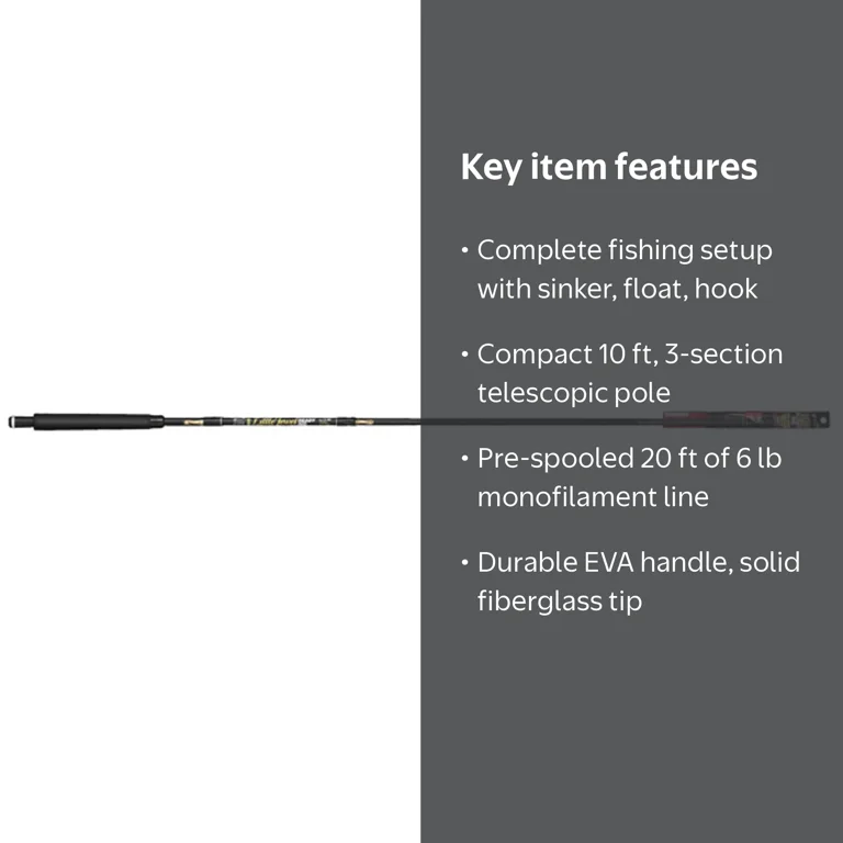 st croix b stock rods Panfish Series Model:864-4 / 8' 6