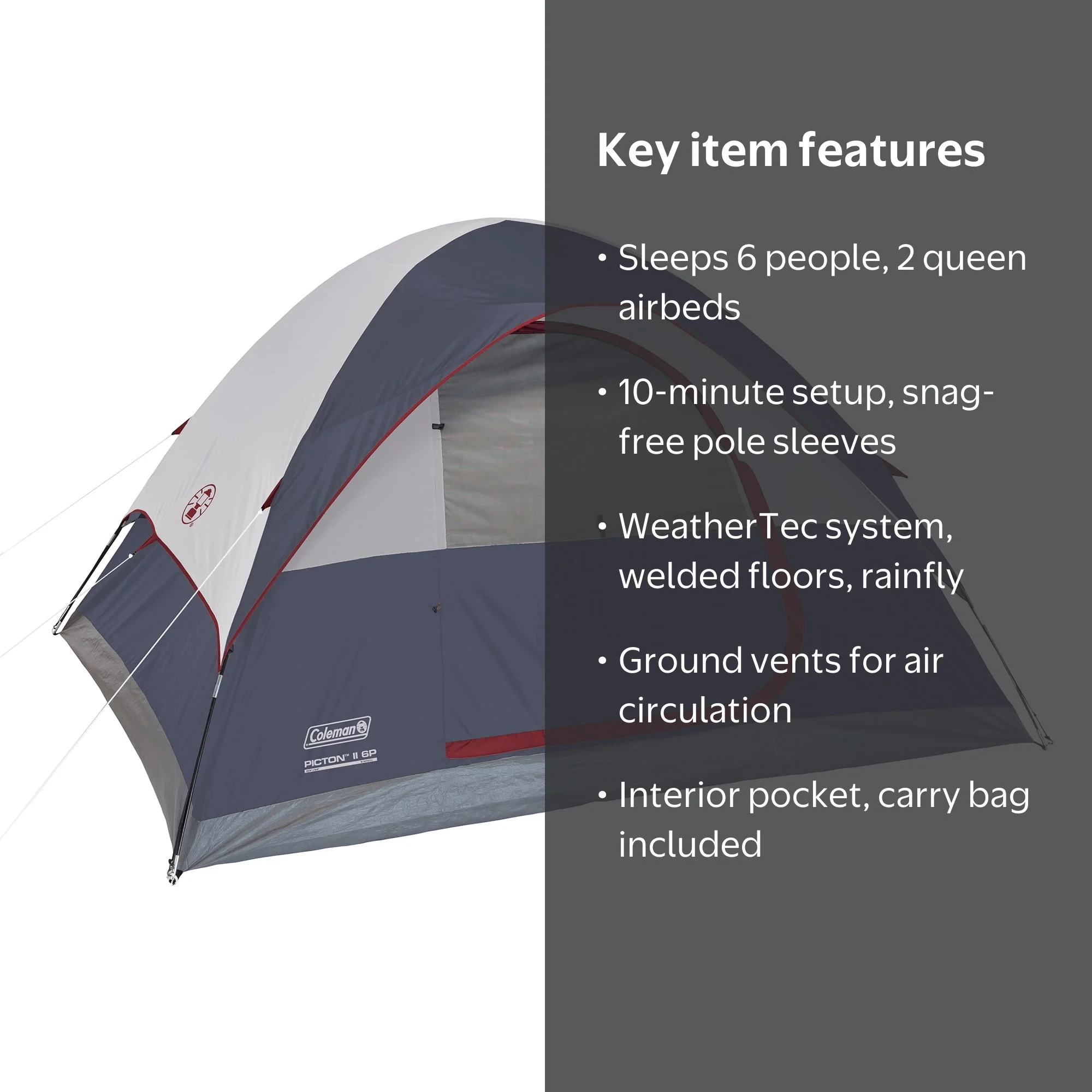 Coleman 6p Simple Dome Tent - Walmart.com