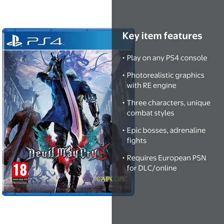 Devil May Cry 5 PS4 Game: Back to Raise Hell - Walmart.com