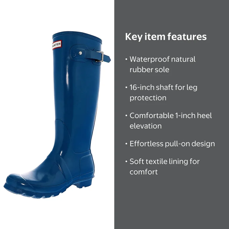 Hunter Women's Original Tall Rain Boots - Walmart.com