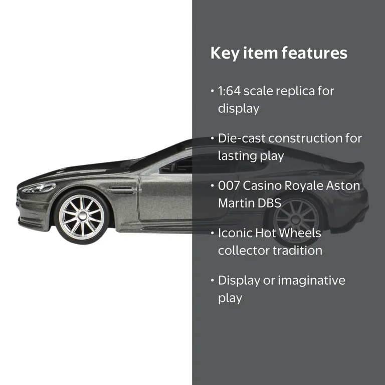 Hot Wheels Retro Entertainment 1:64 Aston Martin DBS 007 Casino
