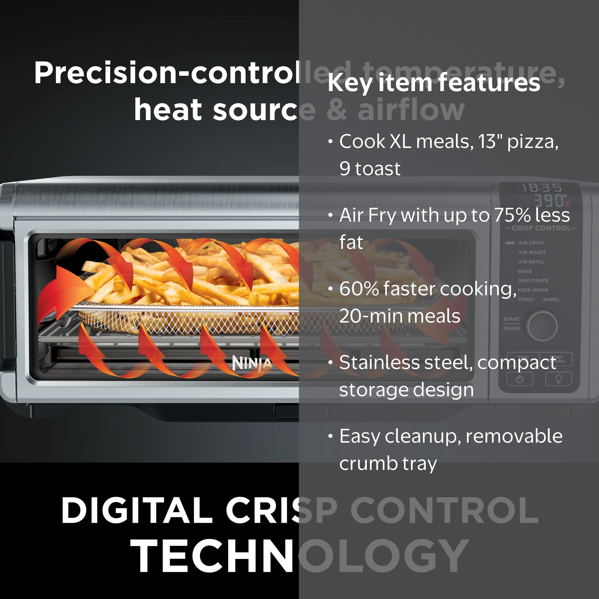 The Ninja® Foodi™ Digital Air Fry Oven, Convection Oven, Toaster
