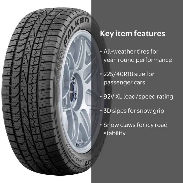Falken Aklimate 225/40R18XL 92V All Weather - Walmart.com